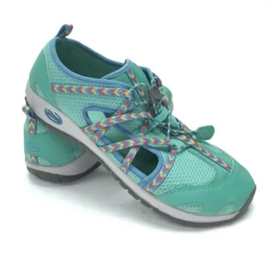 Chaco Junior Kid US Size 6 OUTCROSS Hiking Trail Green Teal Water Shoe Sandal - Picture 1 of 8