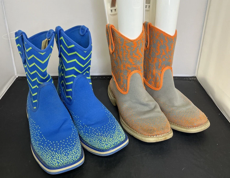 Botas de Vaquero 2pr Laredo Niños Ziggy Perform Air Talla 5 Unisex Naranja y Azul Crty Foto 1 de 4