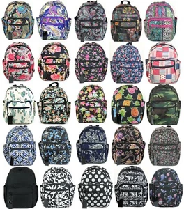 Mode Mini Rucksack Blume Blumenmuster tarnfarben schwarz Handtasche Tasche Mädchen Kaktus Paisley - Bild 1 von 77