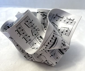 Paperweight MOMA Museum Modern Art Crumpled Sheet Music Paper Kalman M&Co Labs - Picture 1 of 10