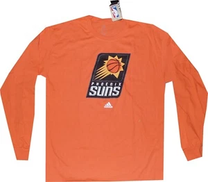 Neu Phoenix Suns Adidas Primary Logo orange Langarmshirt neu Etikett - Bild 1 von 3