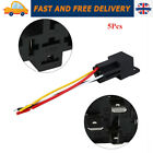 5Pcs Jd-1912 4 Pin Dc 12V 40A Universal Car Fuse Relay Switch Power With Harness