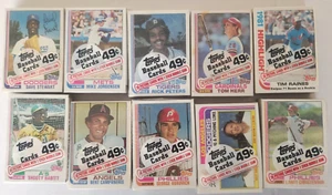 Lot of (10) 1982 Topps Baseball Cello Packs Factory Sealed Possible Ripken RC - Picture 1 of 11