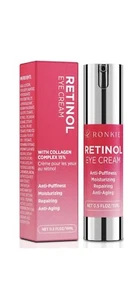 Retinol Eye Cream for Dark Circles: Anti-Wrinkle.Night Care.15% Collagen-0.5oz - Picture 1 of 8