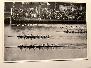 Trading Card #113 Rowing Eight Final Olympics 1936 Berlin Reemtsma Album - Picture 1 of 2
