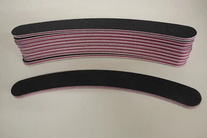 Nagelfeile, 10x Feilen, schwarz, gebogen* 100/180 - Picture 1 of 2