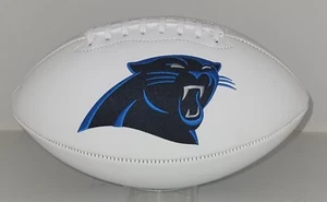 Autógrafo con logotipo de fútbol americano tamaño completo de Carolina PANTHERS NFC NFL - Imagen 1 de 2