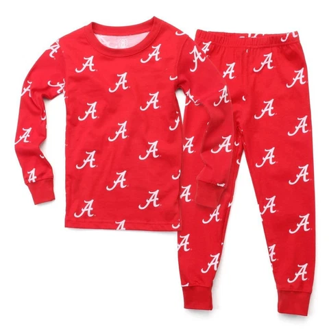 Kids Alabama Crimson Tide Bama Matching PJs Family Matching Pajamas Cover