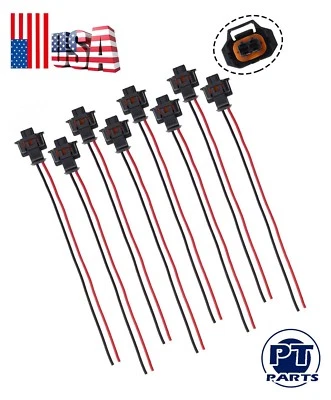 8x Arnés conector enchufe inyector de combustible para Buick Enclave LaCrosse Regal Allure Foto 1 de 4