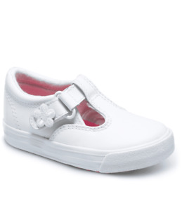 Sneakers Keds Leather MaryJanes Daphne White NEW Little Girls Size 6 1/2 M