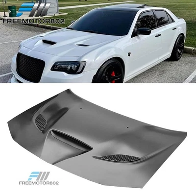 Fits 11-23 Chrysler 300 SRT Hellcat Style Front Bumper Hood Scoop Panel Aluminum Foto 1 de 4