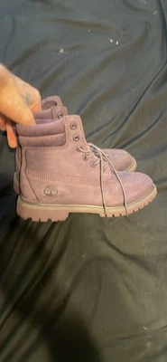 WMNS 6,5 Timberlands ботинки замши фиолетовый - Изображение 1 из 4