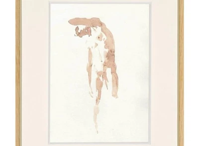 Acuarela Estilo Moderno Contemporáneo Hombre Desnudo Acuarela Pintura Foto 1 de 4