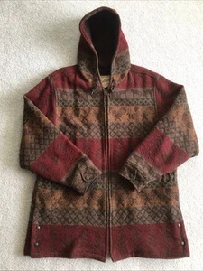 Vintage Woolrich Blanket Coat Southwest Horse Aztec Wool Jacket Women’s XL USA - Bild 1 von 9