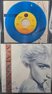 MADONNA True Blue M- 1986 Sire US 7" 45rpm LIMITED BLUE VINYL UNPLAYED - MINT - Picture 1 of 5