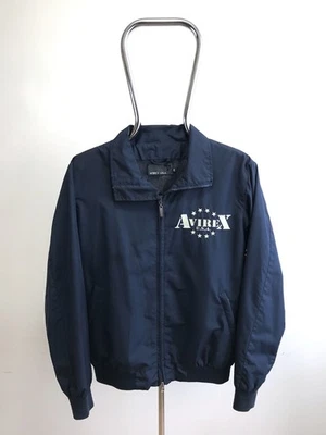 Chaqueta de bombardero con cremallera cortavientos brillante de nailon Avirex S/46 para hombre, abrigo, precio de venta sugerido por el fabricante 150 $ Foto 1 de 4