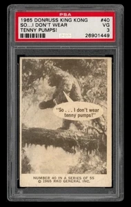 1965 Donruss King Kong Set-Break # 40 So...I Don'T Wear Tenny Pumps! PSA 3 VG - Picture 1 of 2
