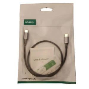 UGREEN USB 2.0 C M/M Round Cable; PD 60W(20V 3A); PD 3.0, 0.5 Metre - Picture 1 of 3