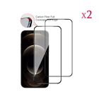 2Pcs For iPhone 12mini 3D Soft Edge Carbon Fiber Tempered Filmc Screen Protector