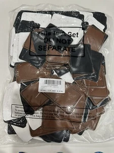 60 Pack Blank Leatherette Hat Patch with Adhesive, Rectangle Laserable Leathe... - Picture 1 of 7