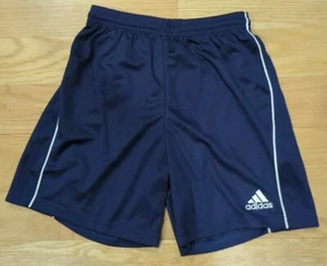 Adidas Size M  Boys Navy Blue Athletic CLIMALITE Soccer  Shorts  - Picture 1 of 7