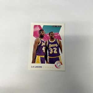 1992 Skybox LA Lakers Teamwork Worthy & Johnson 471 NBA Basketball Card