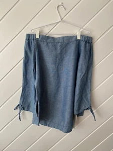 Free People - BNWT - Ladies Chambray Blue Off The Shoulder Blouse - Size S. - Picture 1 of 8