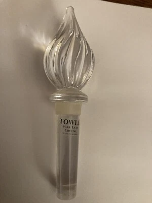 Towle Twist бутылка пробка полный свинец кристалл сделано в Австрии (новый) - Изображение 1 из 4