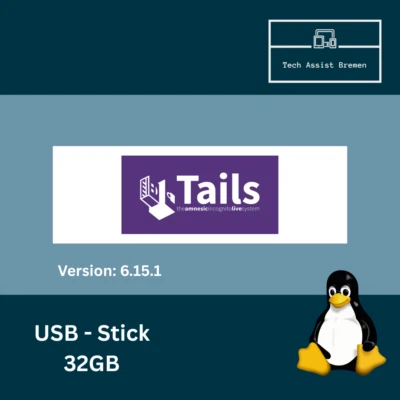 Tails OS USB Stick 32GB – anonymes Live-System, Windows-Alternative, UEFI & BIOS - Bild 1 von 4