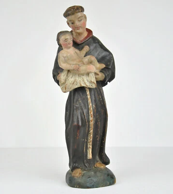 Heiliger Antonius Jesuskind barock Skulptur Statue Holzfigur Bildhauer Plastik - Bild 1 von 4