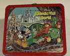 Walt Disney Wonderful World On Ice Metal Lunchbox, No Thermos, 1980 Vintage Nice