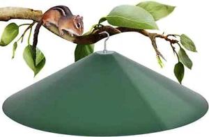 24" Outdoor Squirrel Baffle for Bird Feeder Pole – Dual Use Design, Green - Picture 1 of 9