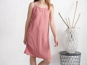 Linen night dress Linen sleep dress Linen nightgown nighty bed gown lounge wear - Picture 1 of 7