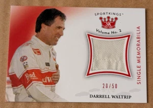 Sportkings vol. 2020 2 Darrell Waltrip NASCAR tuta antincendio indossata da corsa rossa 20/50 prodotta - Foto 1 di 2