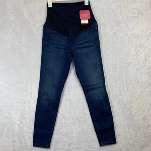 Isabel Maternity Pregancy Crossover Skinny Dark Jeans Gr. 2 - Bild 1 von 13