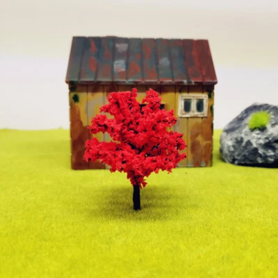 5PC Seasonal Flower Tree HO/OO Scale Miniatures Lot Plants Railway Scenery Model - Image 1 of 4