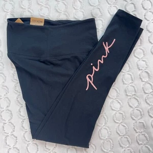 PINK Victoria's Secret High Waist Full Length Legging Black Size Small Active - Picture 1 of 7