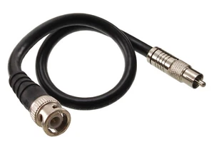 1ft RG6 BNC Male to RCA Male 75Ω HD-SDI Video Cable - Picture 1 of 2