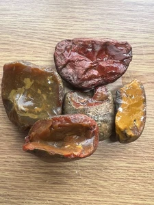 5 LARGE CHERT STONE FLINTS BEAUTIFUL COLORS FROM A UK SOURCE - Picture 1 of 15