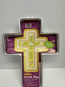 Wilton Cross Shape Cake Pan Easter Holiday Religious Baptism Communion -NEW 1983 - Picture 1 of 6