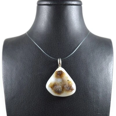 Ciondolo in Geode di Agata e Argento 925 Made In Italy - Immagine 1 di 4