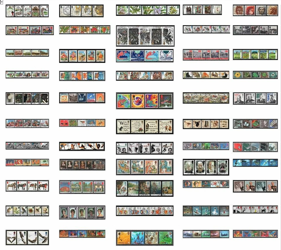 GB Stamps 1993-1998 Commemoratives - Fine used (Multiple listing) - Image 1 of 1