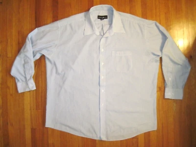 Camisa de Vestir Beverly Hills Polo Club Azul a Rayas 2XL 18 1/2-34/35 Nueva Foto 1 de 4