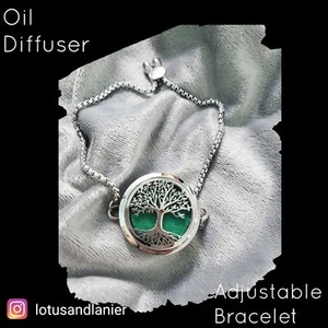 Oil Diffuser Adjustable Tree of Life Bracelet - Picture 1 of 4