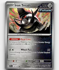 Iron Treads Pokemon • Poco común • 118/162 Fuerzas temporales - Imagen 1 de 1