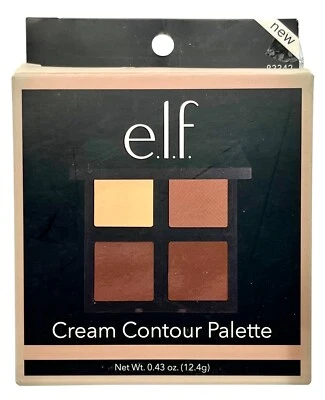 e.l.f. Cream Contour Palette 4 Shades Blendable Buildable Highlight - Image 1 of 4