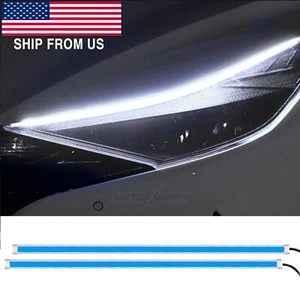 2X 18" Running Board LED Light Side Step Strip Bar White Amber Turn Signal Truck - Picture 1 of 9