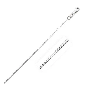 Cadena caja octogonal oro blanco 14k (1,00 mm) - Imagen 1 de 4
