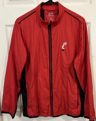 Men's Nike on Field Climaproof Long Sleeve Red Windbreaker Size Small - Image 1 of 4