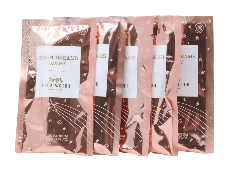 COACH DREAMS SUNSET EDP 1,2 ml 0,04 fl oz x 5 frascos de muestra de spray de perfume Foto 1 de 1
